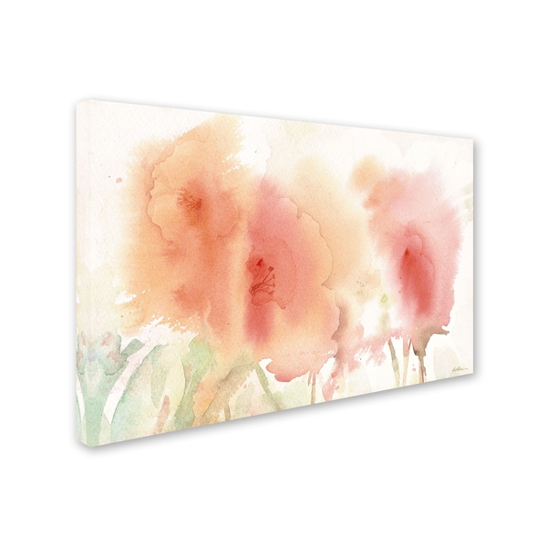 Sheila Golden 'Coral Composition' Canvas Art,12x19